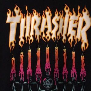 Thrasher candles tee